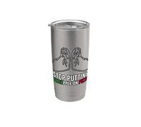 Stop Putting Pineapple On Pizza Shirt Funny Italian Vaso térmico de acero inoxidable de doble pared