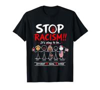 Stop Racism It's Okay to Be Asian Black Arab Normal American Camiseta