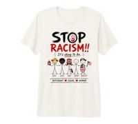 Stop Racism It's Okay to Be Asian Black Arab Normal American Camiseta Premium