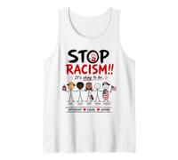 Stop Racism It's Okay to Be Asian Black Arab Normal American Camiseta sin Mangas