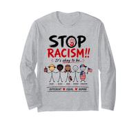 Stop Racism It's Okay to Be Asian Black Arab Normal American Manga Larga