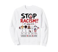 Stop Racism It's Okay to Be Asian Black Arab Normal American Sudadera