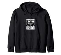 Stop Saying I Wish Start Saying I Will Inspiring Quotes Sudadera con Capucha