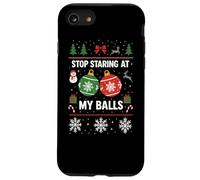 Stop Starring At My Balls -Meme Navideño Divertido con Bolas Carcasa para iPhone SE (2020) / 7/8