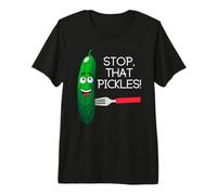 Stop That Pickles, Divertido Dibujo Animado, pepinillos, Hacerse cosquillas Camiseta Premium