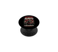 Stop The Robots AI Resistance Reclamar Future Rebel PopSockets PopGrip Adhesivo
