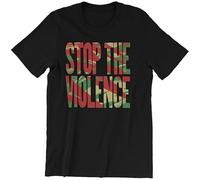 Stop The Violence BDP Boogie Down Productions Hip Hop Unisex 100% Cotton Short-Sleeve T-Shirts Black XXXL