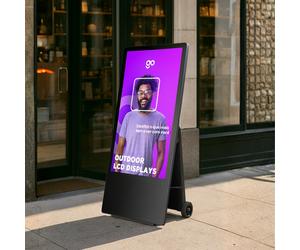 Stop trottoir numérique sur batterie - 43 pouces