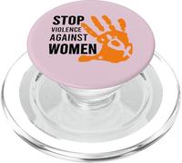Stop Violence Against - Camiseta para Mujer PopSockets PopGrip para MagSafe