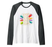 Stop with The Blind Jokes I Don't See The Point - Camiseta Manga Raglan