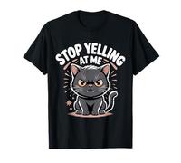 Stop Yelling At Me Sarcasmo de Humor introvertido - Camiseta