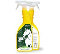 STOPPEE Aceite de Neem para Caballos Spray 750ml Made in Italy - contra Tafani, Garrapatas, Moscas, Pulgas, Mosquitos e Insectos con Geranio y Citronela - Combinable con Repelente Antiparasitario