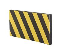 Stoppers Tira protectora para Coche, Protector Pared Frontal, Negro y Amarillo