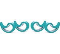 Stoppy, Stoppi, Tope de ventana, Tope para ventana, Tope para Puertas, Tope de Puertas, Juego de 4 Asequible en 14 Colores (Petrol)