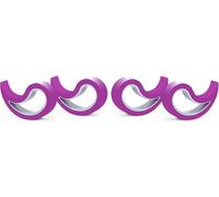 Stoppy, Stoppi, Tope de ventana, Tope para ventana, Tope para Puertas, Tope de Puertas, Juego de 4 Asequible en 14 Colores (Lila)