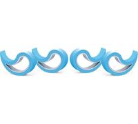 Stoppy, Stoppi, Tope de ventana, Tope para ventana, Tope para Puertas, Tope de Puertas, Juego de 4 Asequible en 14 Colores (Azul claro)