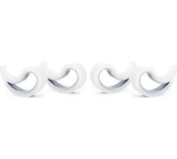 Stoppy, Stoppi, Tope de ventana, Tope para ventana, Tope para Puertas, Tope de Puertas, Juego de 4 Asequible en 14 Colores (Transparente)