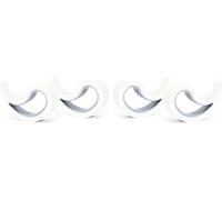 Stoppy, Stoppi, Tope de ventana, Tope para ventana, Tope para Puertas, Tope de Puertas, Juego de 4 Asequible en 14 Colores (Blanco)