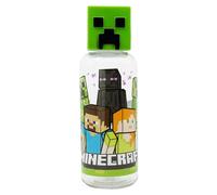 Stor S.L. Botella reutilizable infantil Minecraft – Plástico, tapón figurita 3D, 560 ml