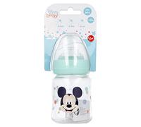 Stor8412497130016Cuello Ancho Botella con Silicona Pezón 3 Posiciones, 150 ml Capacidad, Genial Como Mickey
