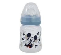 BIBERON CUELLO ANCHO 150 ML TETINA SILICONA 3 POSICIONES MICKEY MOUSE FULL OF SMILES