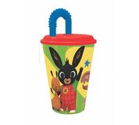 Stor Bing - Vaso con pajita, 430 ml