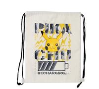 Mochila aislante porta merienda para niños y niñas - bolsa de cuerdas para merienda infantil - bolsa saco para el almuerzo de Pokemon