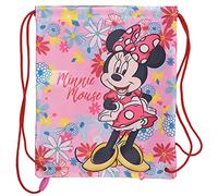 Mochila porta merienda para niños y niñas - bolsa de cuerdas para merienda infantil - bolsa saco para el almuerzo de Minnie Mouse
