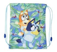 Mochila porta merienda para niños y niñas - bolsa de cuerdas para merienda infantil - bolsa saco para el almuerzo de Bluey