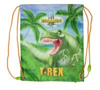 Mochila porta merienda para niños y niñas - bolsa de cuerdas para merienda infantil - bolsa saco para el almuerzo de Dinosaurios