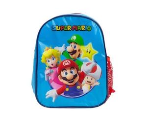Stor Bolsa Térmica Porta Merienda Super Mario Bros con Asas y Cremallera - Mochila Isotérmica Infantil para Almuerzo Colegio - Material Textil Resistente