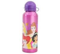 Botella de agua infantil reutilizable de aluminio de 530 ml de Princesas Disney