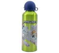 Botella de agua infantil reutilizable de aluminio de 530 ml de Minecraft