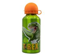 Botella de aluminio para niños - cantimplora infantil - botella de agua reutilizable de 400 ml de Dinosaurios