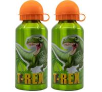 Stor BOTELLA ALUMINIO PEQUEÑA 400 ML DINOSAUR (Paquete de 2)