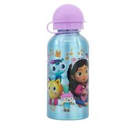 Botella de aluminio para niños - cantimplora infantil - botella de agua reutilizable de 400 ml de Gabby's Dollhouse