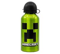 Botella de aluminio para niños - cantimplora infantil - botella de agua reutilizable de 400 ml de Minecraft