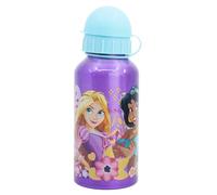 Botella de aluminio para niños - cantimplora infantil - botella de agua reutilizable de 400 ml de Princesas - Disney