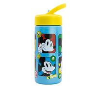 Stor Botella de agua deportiva con pajita y asa incorporada de 410 ml de Mickey Mouse