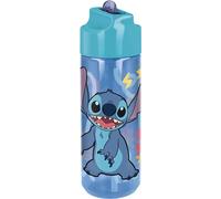 Botella de agua Ecozen original Disney Stitch de 540 ml para niños con tapa a prueba de rosca y boquilla plegable antisalpicaduras