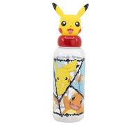 Stor Botella de Agua Pokémon 560ml Tritan con Figurita 3D en Tapón - Botella Infantil para Niños y Niñas