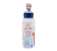 Stor Botella de Agua Reutilizable Frozen 560ml Tritan con Figurita 3D en Tapón - Botella Infantil Libre de BPA para Niños y Niñas