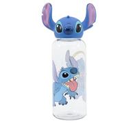 Stor Botella de Agua Stitch 560ml Tritan con Figurita 3D en Tapón - Botella Infantil para Niños y Niñas