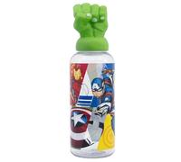 Stor Botella de Agua Vengadores 560ml Tritan con Figurita 3D en Tapón - Botella Infantil para Niños y Niñas