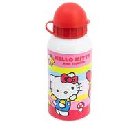 Stor Botella de Aluminio Infantil Hello Kitty 400ml - Cantimplora con Boquilla de Seguridad y Tapa Antigoteo para Niños - Reutilizable y Resistente
