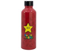 Stor Botella de Aluminio Super Mario Bros 740ml - Botella Reutilizable con Tapón de Seguridad - Resistente y Ligera para Jóvenes y Adultos