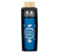 Stor Botella DE Cristal con Funda DE Silicona 585 ML. Juego DE Tronos, Acrylic, Negro, 1.25 picometer