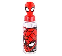 Stor Botella de plástico Spiderman Web Urbana 560 ml con figura 3D y tapa decorada para niños