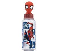 Stor Botella original Marvel Spiderman de 560 ml para niños con tapón desenroscable, sin BPA, fácil de lavar y reutilizable.