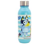 Botella de agua reutilizable infantil de plástico con tapón de acero y capacidad de 640 ml de Bluey